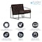 Flash Furniture Madison Accent Chair, Bomber Jacket Seat, 29 W 31-3/4" L 27.5 H ZB-8522-BJ-GG - alternate 8